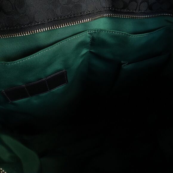 Coach D1069-F77142 Extra Large Signature Tote Bag Jacquard Canvas Zip Top Black - Picture 15 of 16